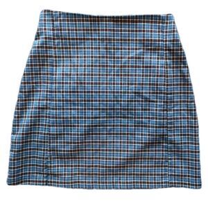 NEW Brandy Melville John Galt plaid mini skirt XS
